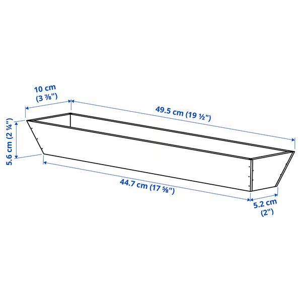 IKEA, дополнительный ракурс - схема-чертеж с размерами