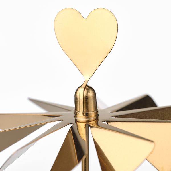 Подсвечник для греющей свечи, 17 см, золотой IKEA VINTERFINT 205.304.66 - схема-чертеж с размерами