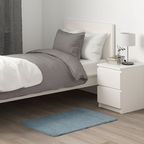 Ковер, короткий ворс, голубой 60x90 см IKEA LANGSTED ЛАНГСТЕД 804.951.77 - фото 3