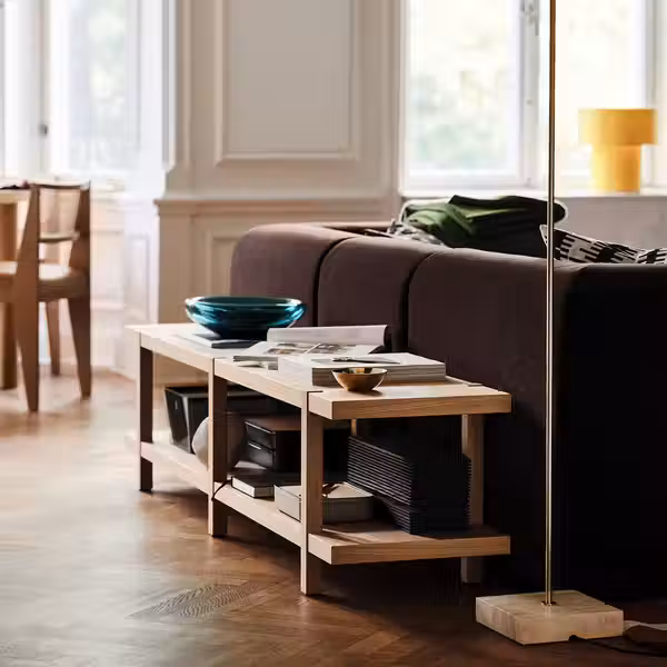 STOCKHOLM 2025 СТОКГОЛЬМ 2025 Стеллаж/скамья - дубовый шпон 180x41x44 см - фото 2