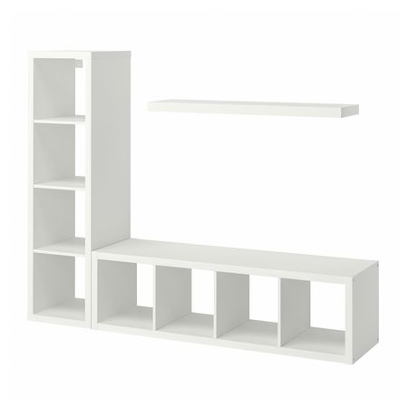 Комбнц для хранения с плк, белый 189x39x147 см IKEA KALLAX КАЛЛАКС / LACK ЛАКК 093.987.17