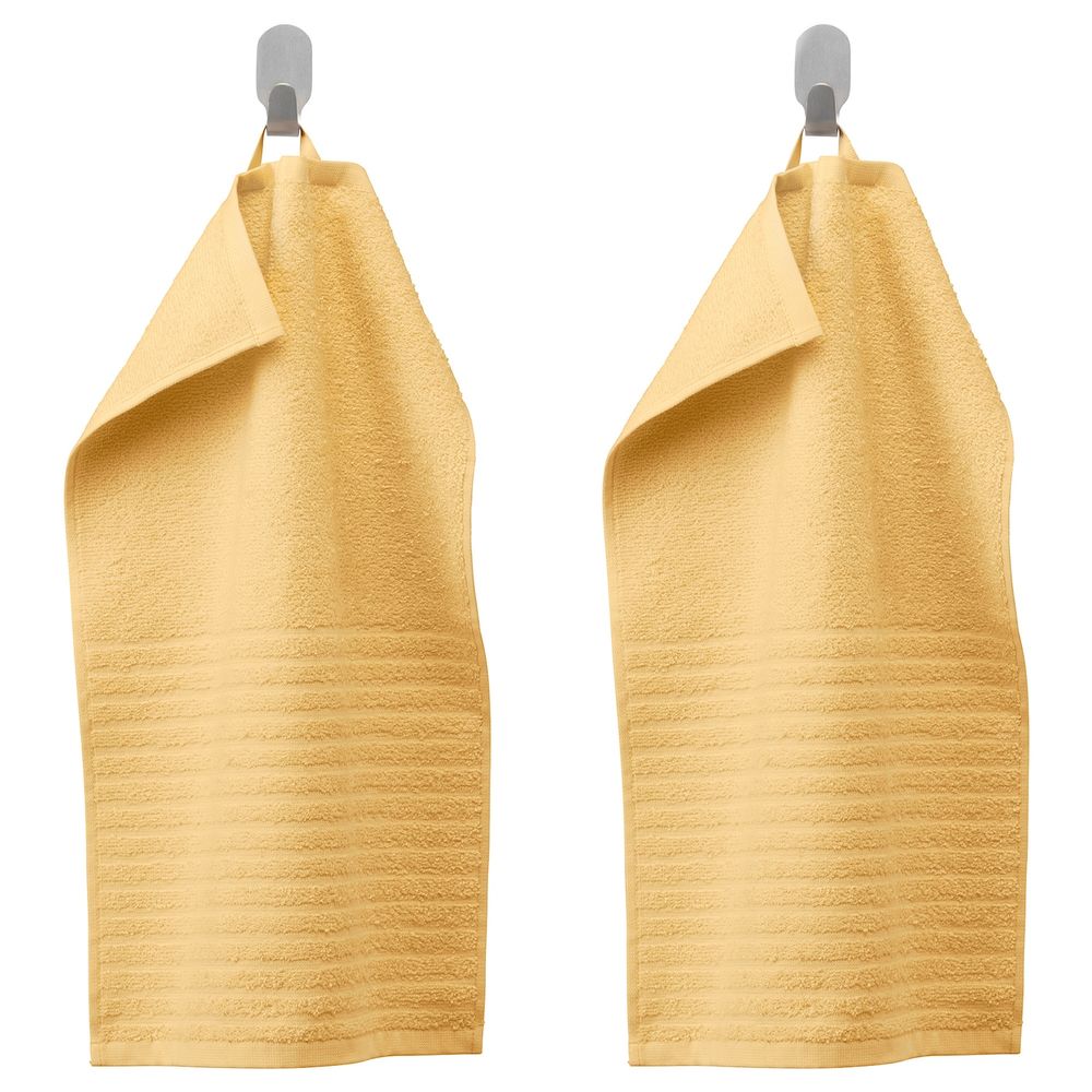 Полотенце, светло-желтый, 30x50 см IKEA ВОГШЁН 803.555.58 - фото 1