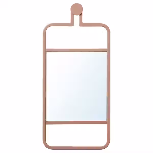 GRANVÅG Зеркало - настенное/розовый 22x48 см - фото 1