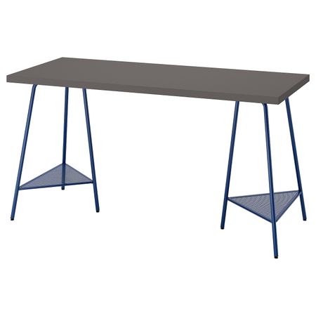Письменный стол, темно-серый/темно-синий 140x60 см IKEA LAGKAPTEN ЛАГКАПТЕН / TILLSLAG ТИЛЛЬСЛАГ 094.171.17