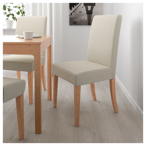 Стул ХЕНРИКСДАЛЬ, дуб, Линнерид неокрашенный - схема-чертеж с размерами