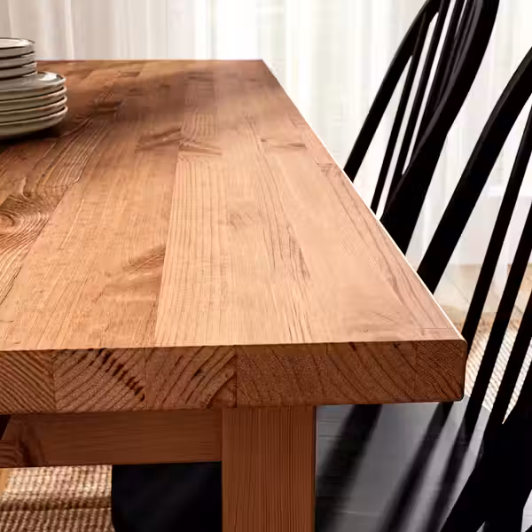 NORDVIKEN Раздвижной стол - морилка,антик 152/223x95 см - схема-чертеж с размерами