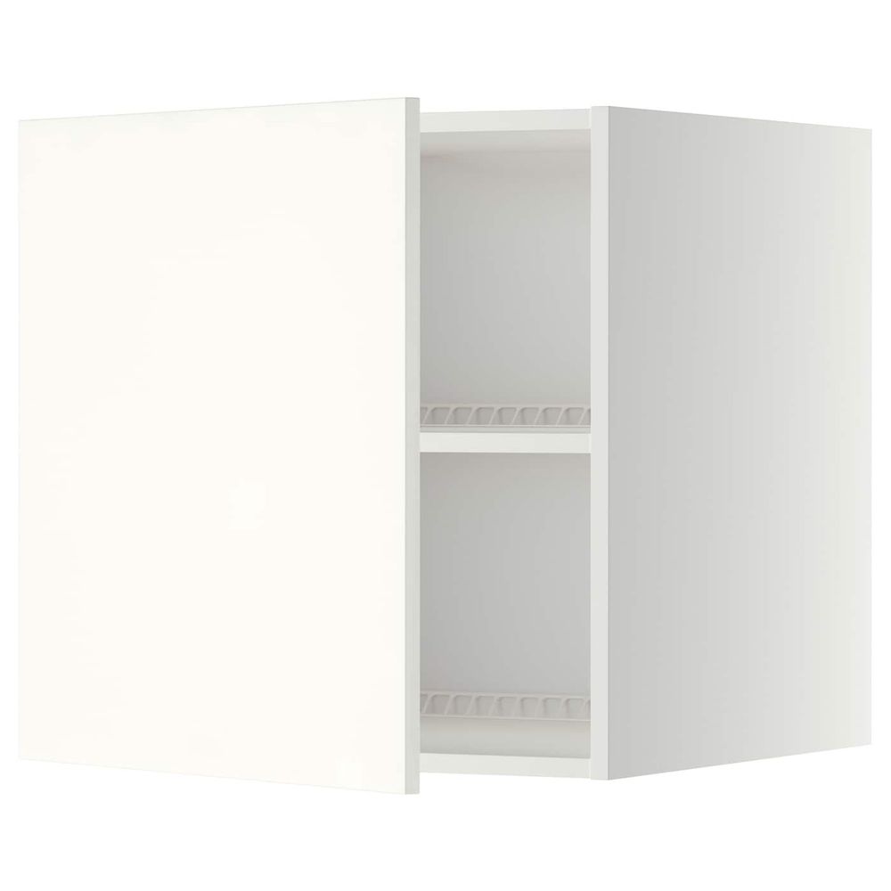 Верхний шкаф на холодильник/морозильн, белый/Хэггеби белый 60x60 см IKEA METOD МЕТОД 692.262.14 - схема-чертеж с размерами