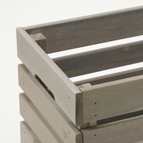 Ящик для цветов, для сада морилка/светло-серый 75x27 см IKEA STJÄRNANIS СТЭРНАНИС 005.053.02 - фото 2