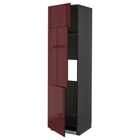 Высокий шкаф для холодильник, морозилки, 3 дверцы, 60x60x220 cm IKEA METOD МЕТОД 894.683.96