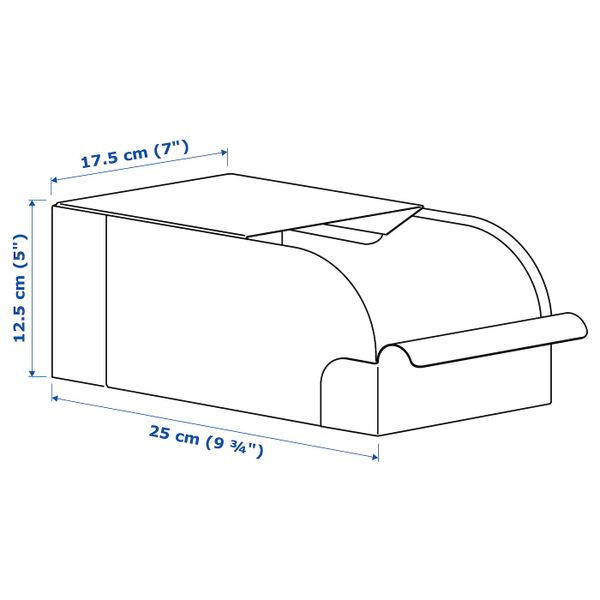 Контейнер, серо-зеленый/металлический 17.5x25.0x12.5 см IKEA REJSA РЕЙСА 804.577.93 - фото 6