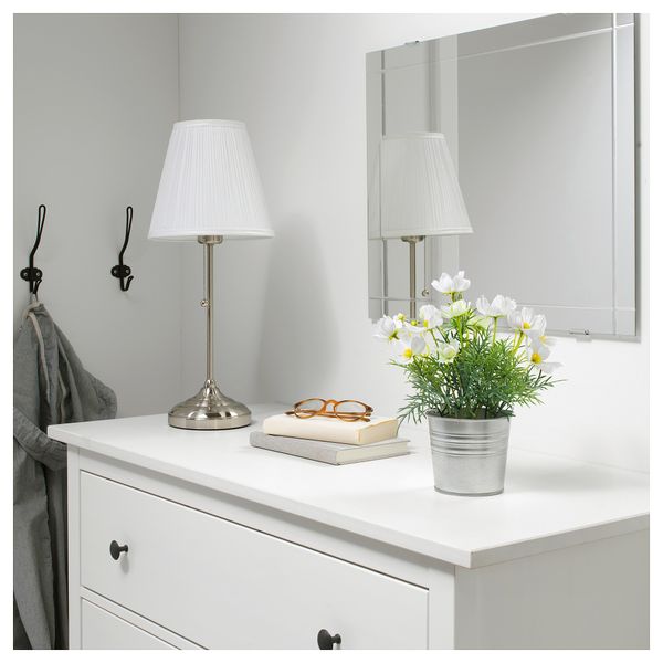 Искусственное растение в горшке ФЕЙКА, д/дома/улицы, космея белый (9 см) - фото 3