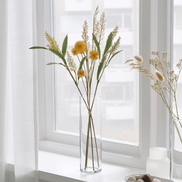 Искусственный букет, для дома, улицы желтый 60 см IKEA SMYCKA СМИККА 904.965.10 - фото 2