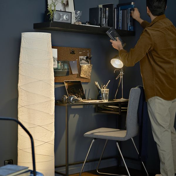 Стол для/ноутбука, черно-коричневый/стекло 100x36 см IKEA VITTSJÖ ВИТШЁ 703.850.18 - фото 4