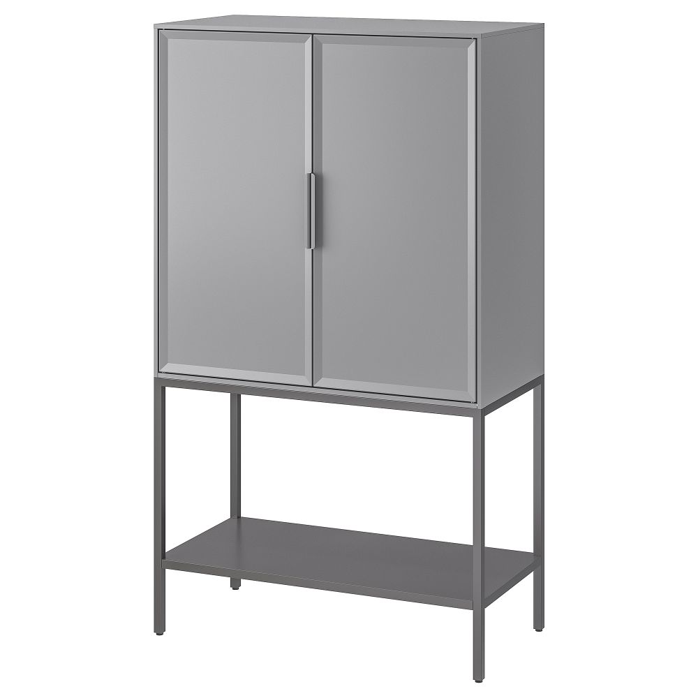Шкаф, серый, 73x35x126 см IKEA TULLSTORP 704.984.35 - фото 1