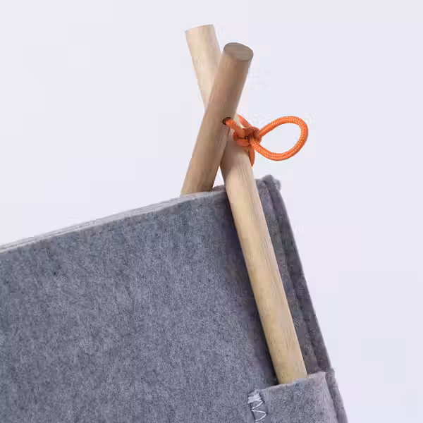 UTSÅDD УТСОДД Домик для кошки - серый/фетр - фото 6