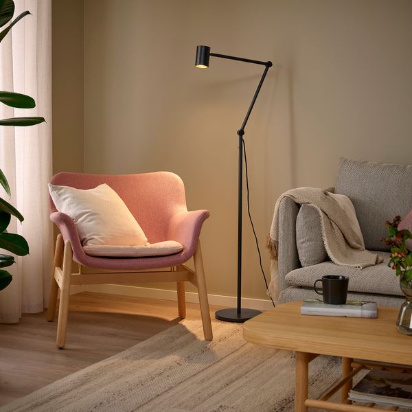 Светильник напольный для чтения, антрацит IKEA NYMÅNE НИМОНЕ 504.291.98 - фото 3