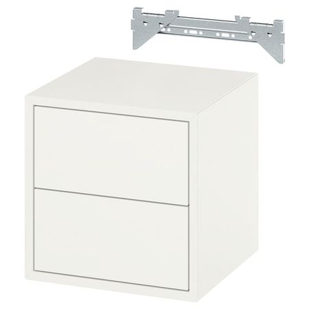 EKET Навесной шкаф с 2 ящиками - белый 35x35x35 см