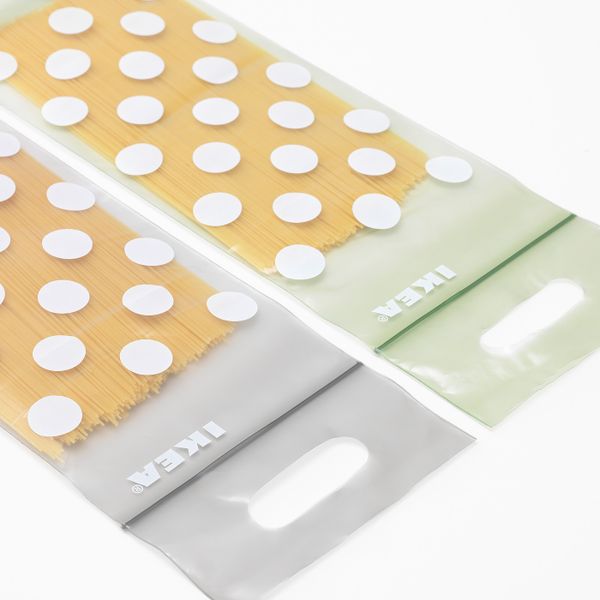 Пакет закрывающийся, зеленый/бежевый IKEA BAMSIG БАМСИГ 004.245.46 - фото 2