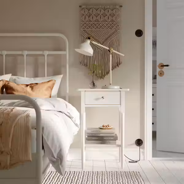 BLÄSTÅSEN БЛЭСТОСЕН Тумба прикроватная - белый 50x37x76 см - фото 2