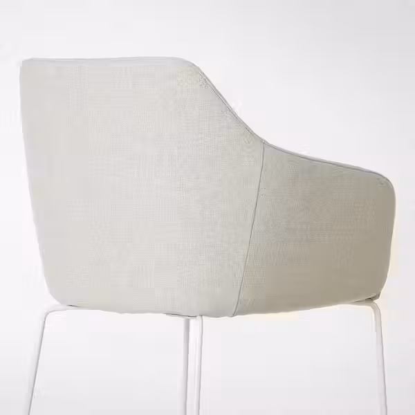 TOSSBERG Стул - металлический белый/Gunnared бежевый - фото 6