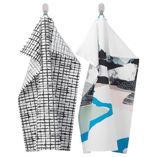 Полотенце кухонное, пейзаж/с рисунком 50x70 см IKEA LACKTICKA ЛАККТИККА 003.711.66 - схема-чертеж с размерами