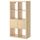 Стеллаж с дверцами КАЛЛАКС, под березу (77x147 см)