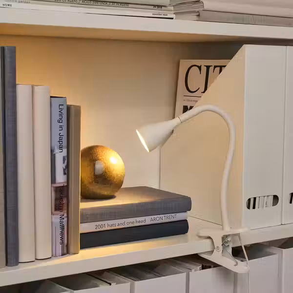 NÄVLINGE Лампа с зажимом, светодиодная - белый - фото 3
