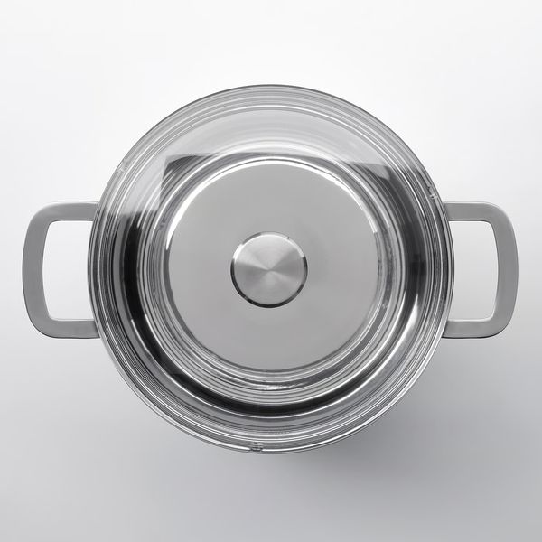 HEMKOMST ХЕМКОМСТ Кастрюля с крышкой - нержавеющ сталь/стекло 10 л - фото 4