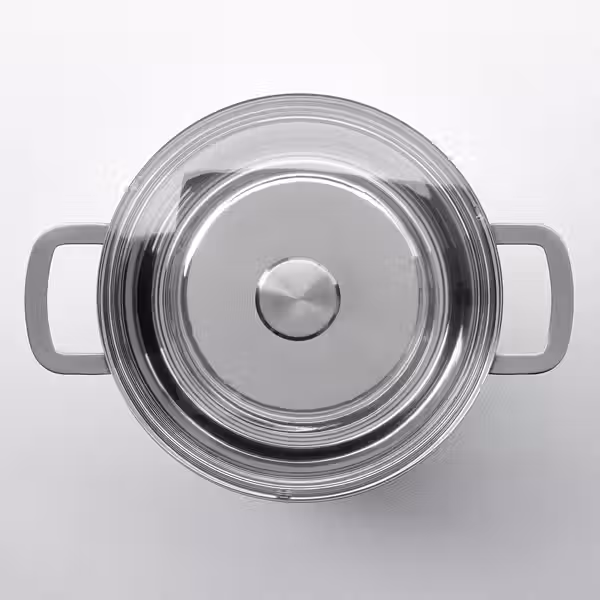 HEMKOMST ХЕМКОМСТ Кастрюля с крышкой - нержавеющ сталь/стекло 10 л - фото 4