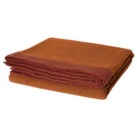 Плед ХЕНРИКА, темно-оранжевый (120x180 см)