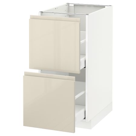 Напольный шкаф 2 форнтальных, 2 высоких ящик, 40x60 cm IKEA METOD МЕТОД, MAXIMERA МАКСИМЕРА 191.429.00
