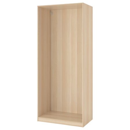 PAX Каркас гардероба - под беленый дуб 75x35x201 см