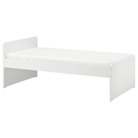 Каркас кровати с реечным дном, белый 90x200 см IKEA SLÄKT СЛЭКТ 192.277.58