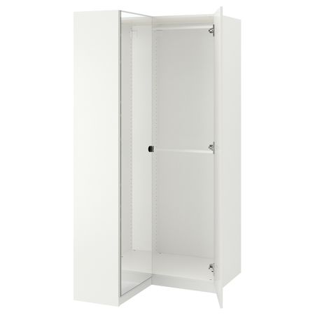 Гардероб угловой, белый, Фардаль Викедаль 111/88x201 см IKEA ПАКС 792.183.41