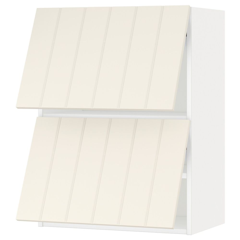 Навесной горизонтальный шкаф/2двери, белый/Хитарп белый с оттенком 60x80 см IKEA METOD МЕТОД 993.939.23 - схема-чертеж с размерами