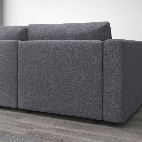 5-местный угловой диван, с козеткой, Гуннаред классический серый IKEA ВИМЛЕ 992.114.33 - фото 6