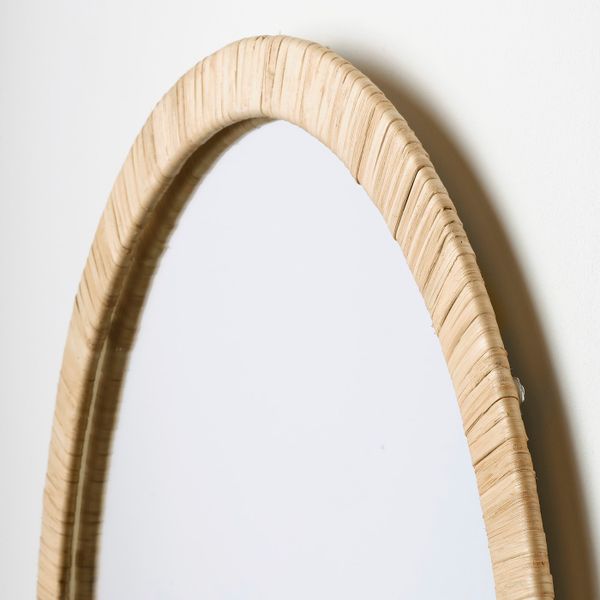 Зеркало, ротанг 54x77 см IKEA OPPHEM ОППХЕМ 304.542.97 - схема-чертеж с размерами