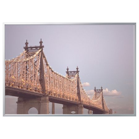 Картина с рамой, мост/цвет алюминия 200x140 см IKEA БЬЁРКСТА 492.978.39
