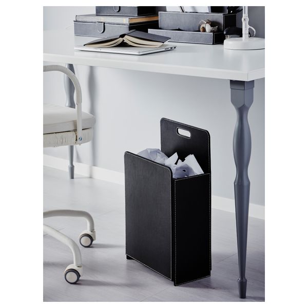 Корзина для бумаг РИССЛА, черный - схема-чертеж с размерами