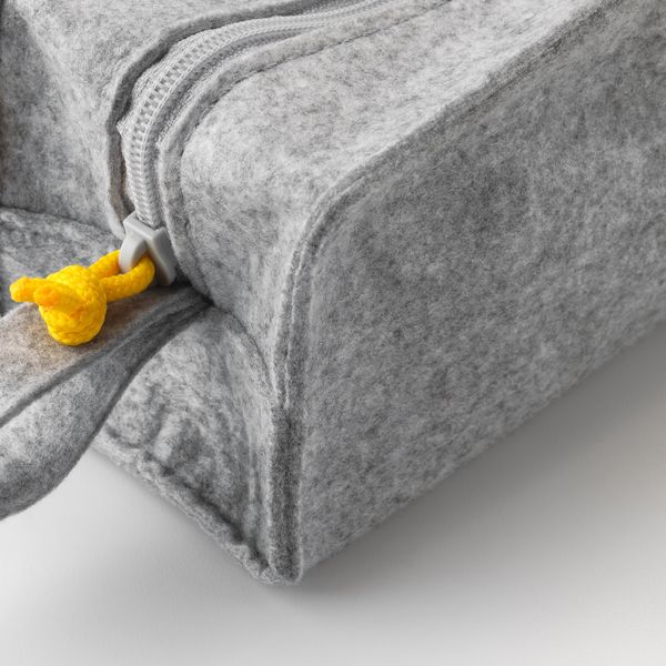 Сумочка для аксессуаров, 3 предм., фетр IKEA KNALLBÅGE КНАЛЛБОГЕ 704.288.38 - схема-чертеж с размерами