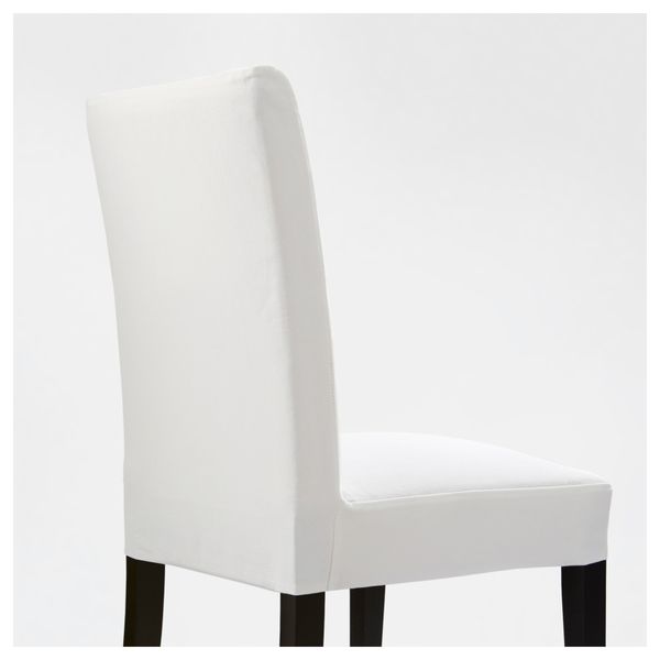 Стул ХЕНРИКСДАЛЬ, коричнево-чёрный, Гобо белый - фото 4