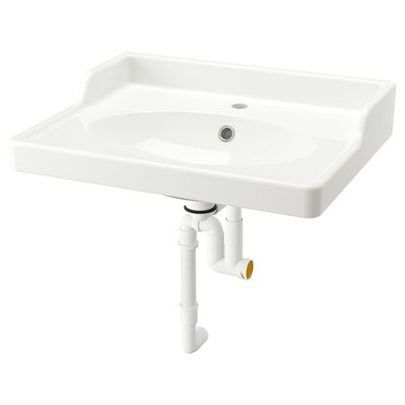 RUTSJÖN Раковина с сифоном - белый 62x49 см