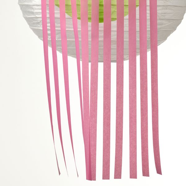 Абажур для подвесного светильника, 25 см, белый, зеленый IKEA ÖMSESIDIG 205.463.92 - фото 3