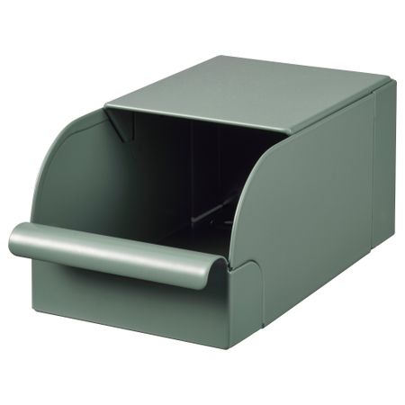 Контейнер, 9x17x7.5 см, серо-зеленый, металлический IKEA REJSA РЕЙСА 404.577.90