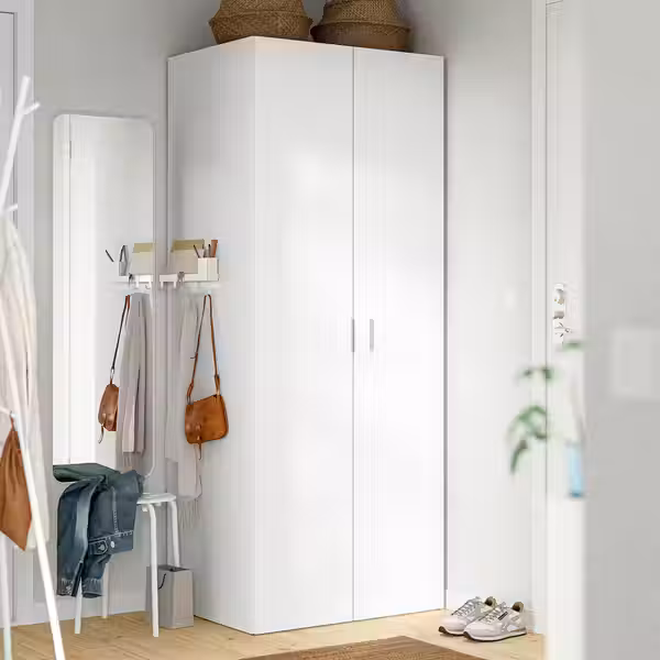 LASTARE ЛАСТАРЕ Гардероб, комбинация - белый 80x62x200 см - фото 4