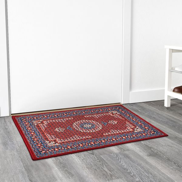 Придверный коврик, красный/синий 60x90 см IKEA SKIVHOLME СКИВХОЛЬМЕ 204.721.26 - фото 4