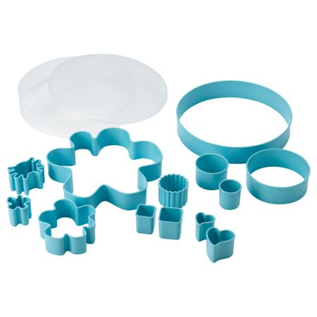 Набор формочек для печенья, 14 шт ДРОММАР, голубой