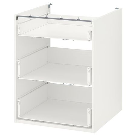 ENHET Напольный шкаф с 3 ящиками - белый 60x60x75 см