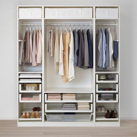 Гардероб, белый, 200x58x236 см IKEA PAX ПАКС 392.651.03