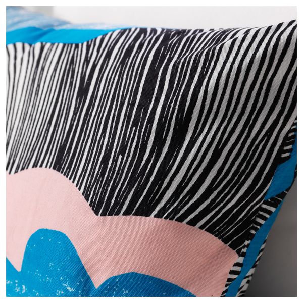 Чехол на подушку ДОФТРЭНКА, белый, разноцветный (40x65 см) - фото 3